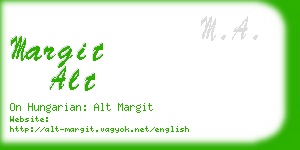 margit alt business card